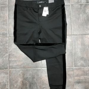 Torrid velvet stripe ponte pants